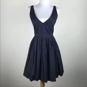 J.Crew Blue Dress Womens Size 2  vneck sleeveless